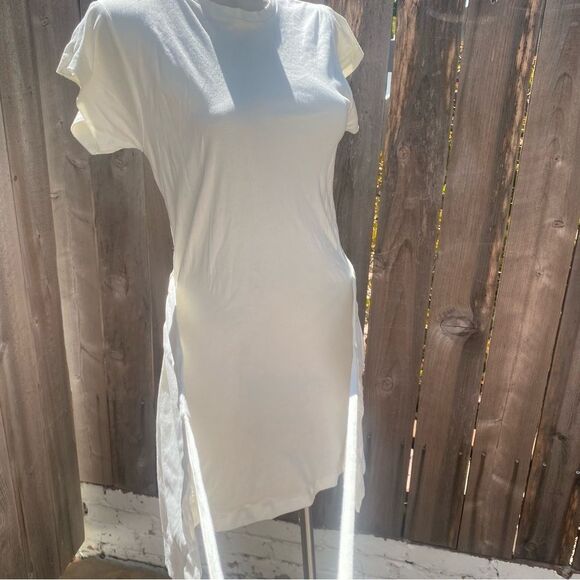 Isabel Marant cream  Short Sleeve T-Shirt wrap dress size small - Picture 10 of 14